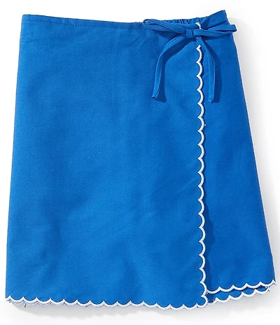 Copper Key Big Girls Short Sleeve Sarah Scalloped Trim Skort