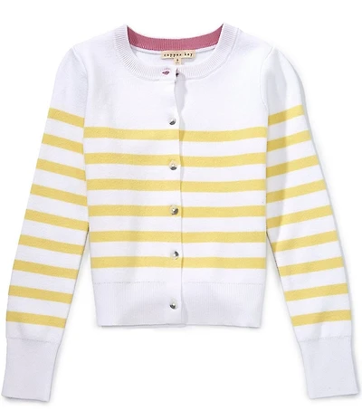 Copper Key Big Girls Striped Cardigan