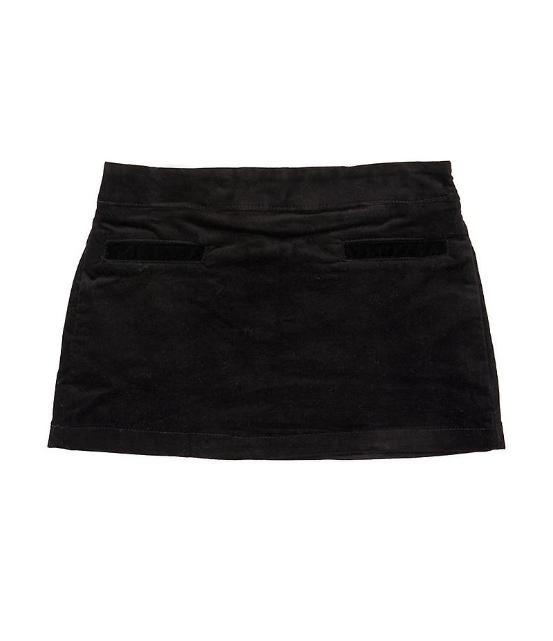 Copper Key Little Girls Claudia Black Velvet Skirt