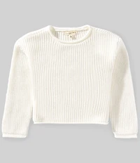 Copper Key Little Girls Jersey Roll Neck Sweater