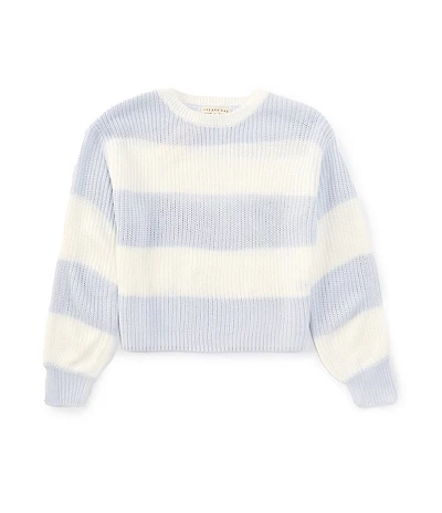 Copper Key Little Girls Stripe Shaker Relaxed Sweater