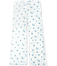 Copper Key Little Girls Floral Print Pointelle Pants