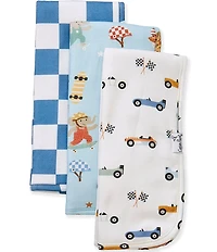 Copper Pearl Baby Boy Speedster Burb Cloth 3-Piece Set