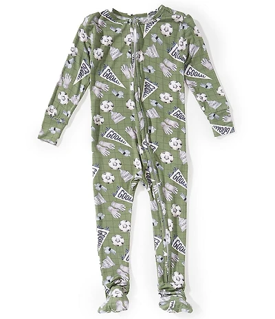Copper Pearl Baby Boys Long Sleeve Kick Off Bamboo Convertible Zip-Up Footie Pajama