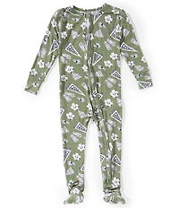 Copper Pearl Baby Boys Long Sleeve Kick Off Bamboo Convertible Zip-Up Footie Pajama