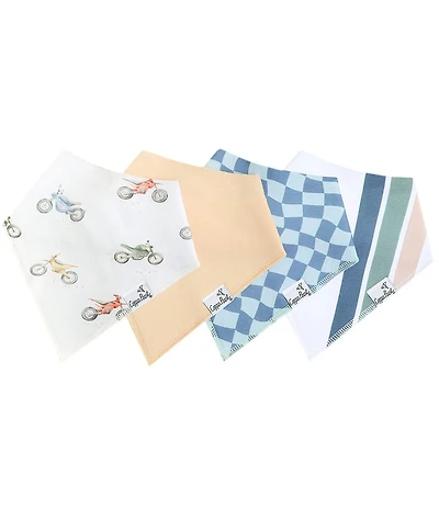 Copper Pearl Baby Boys Ryder 4-Piece Bib Set
