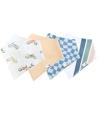 Copper Pearl Baby Boys Ryder 4-Piece Bib Set