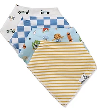 Copper Pearl Baby Boys Speedster Bib 4-Piece Set