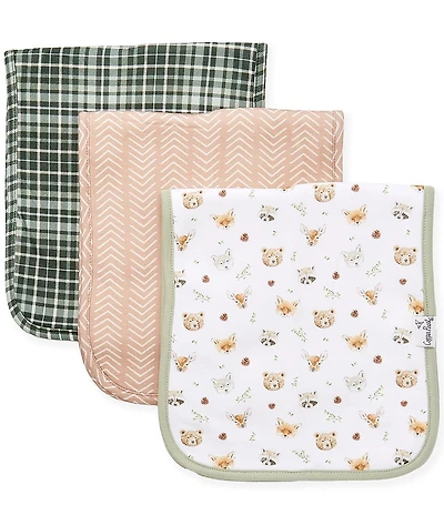 Copper Pearl Baby Boys Wilder Woodland Print Burp Cloths 3-Pack
