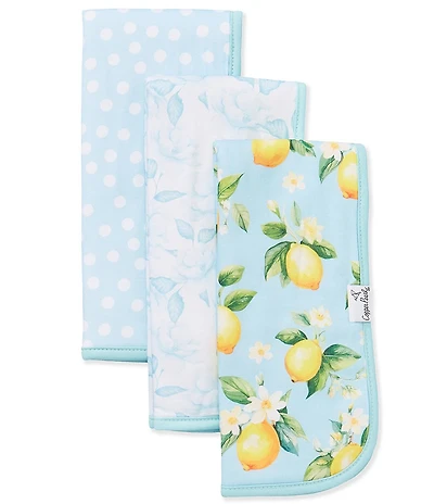 Copper Pearl Baby Girls Melody Burp Cloth Set