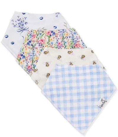 Copper Pearl Baby Girls Bandana Bib Set
