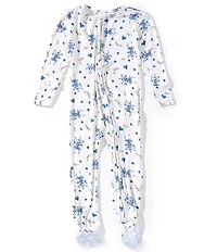 Copper Pearl Baby Girls Catherine Long Sleeve Zip Up Footie Pajama