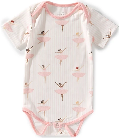 Copper Pearl Baby Girls Short Sleeve Allover Print Katerina Ballerina Bodysuit
