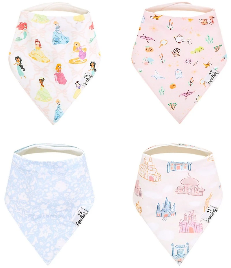 Copper Pearl x Disney Baby Girls Princess -Piece Bib Set