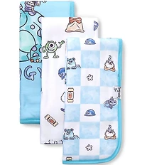 Copper Pearl X Disney Monsters Inc Medley 3-Piece Burp Cloth Set