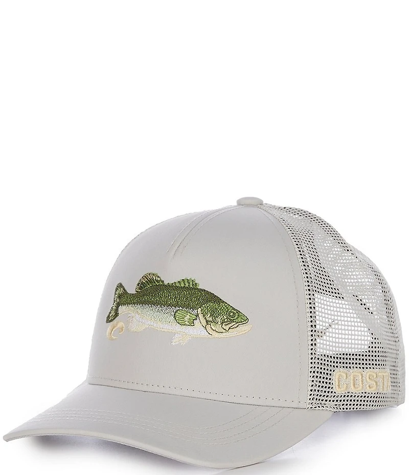 Costa Bass Stitched Trucker Hat