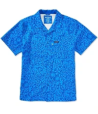 Costa Camp Tech Short Sleeve Printed Woven Shirt