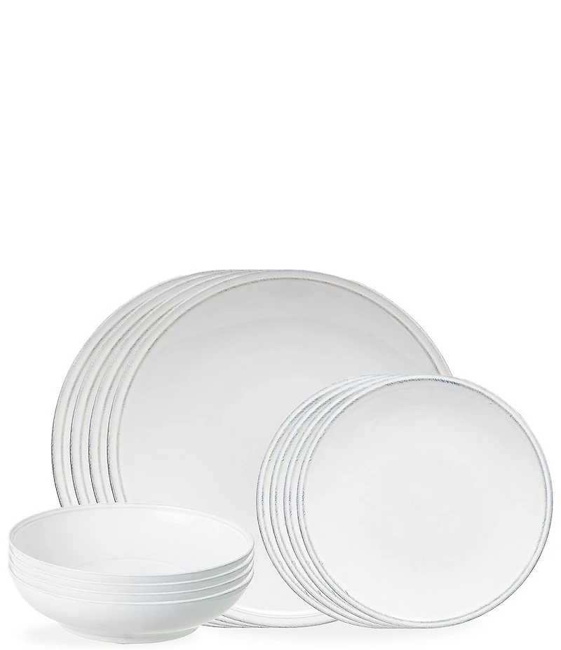 Costa Nova Friso Collection 12-Piece Place Setting with Pasta Bowl