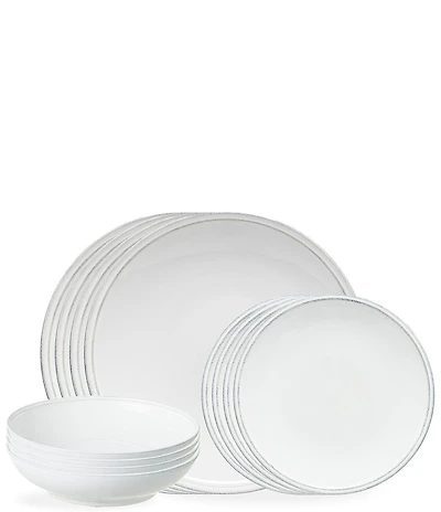 Costa Nova Friso Collection 12-Piece Place Setting with Pasta Bowl