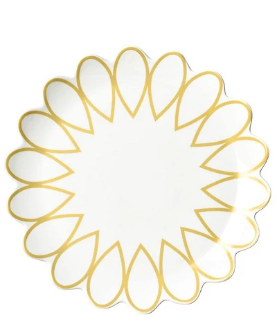 Coton Colors Deco Gold Scallop 13#double; Round Platter