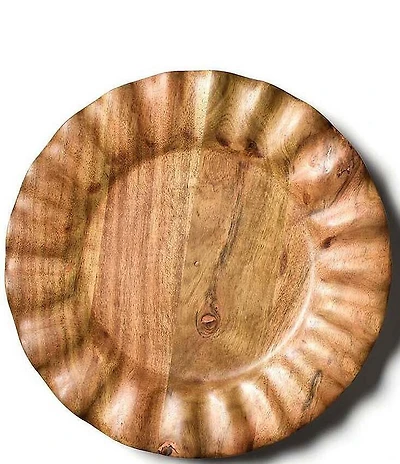 Coton Colors Fundamental Wood Collection Ruffle Dinner Plate
