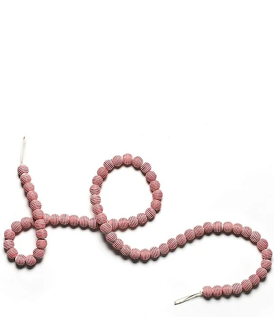 Coton Colors Red Stripe Sphere Garland