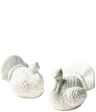 Coton Colors Thanksgiving Turkey Salt and Pepper Shaker Set