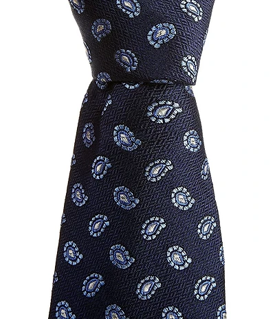 Cremieux Adam Pine 3 1/4#double; Traditional Woven Silk Tie