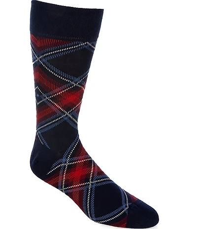 Cremieux Avery Plaid Crew Dress Socks