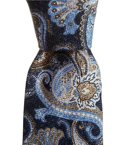 Cremieux Bell Court 3 1/8#double; Traditional Paisley Silk Tie
