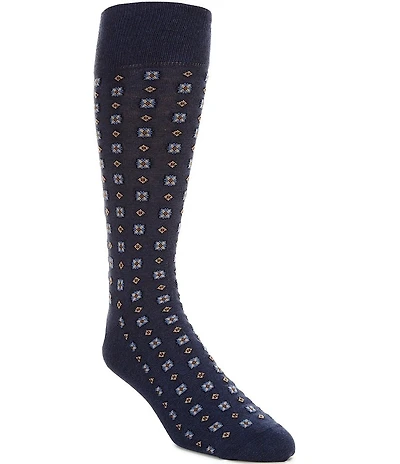 Cremieux Big & Tall Brock Foulard Crew Dress Socks