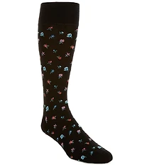 Cremieux Big & Tall Mini-Floral Crew Dress Socks