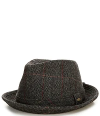 Cremieux Blue Label Herringbone Fedora Hat