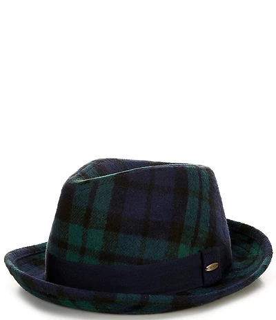 Cremieux Blue Label Holiday Plaid Fedora Hat