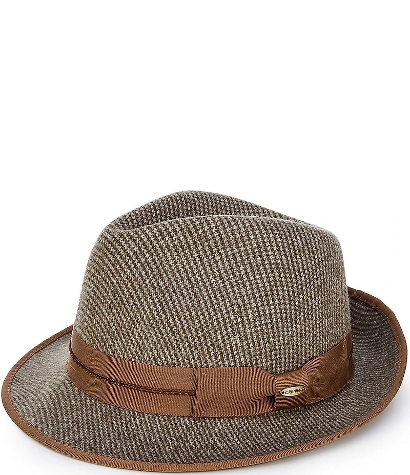 Cremieux Blue Label Patterned Fedora Hat