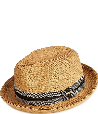 Cremieux Blue Label Provence Collection Straw Paperbraid Fedora Hat