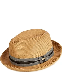 Cremieux Blue Label Provence Collection Straw Paperbraid Fedora Hat