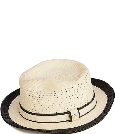 Cremieux Blue Label Provence Collection Two-Tone Polybraid Fedora Hat