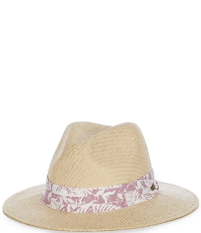 Cremieux Blue Label Safari Collection Panama Hat with Tropical Band