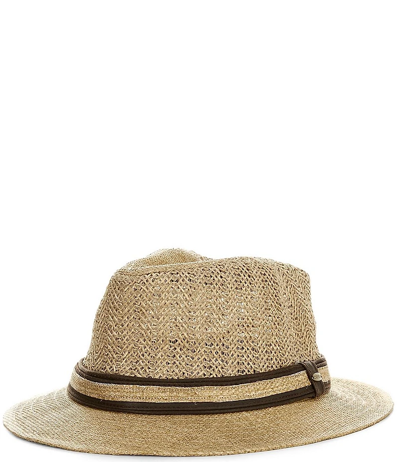 Cremieux Blue Label Woven Two-Tone Panama Hat