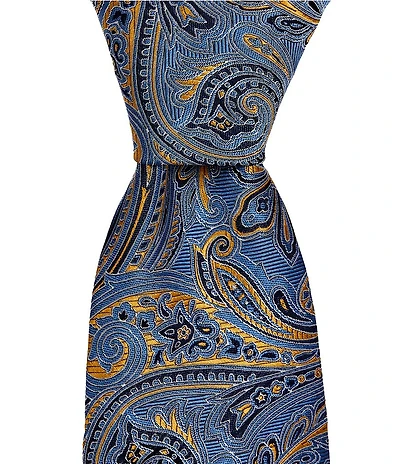 Cremieux Charles Paisley 3 3/8#double; Silk Tie