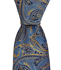 Cremieux Charles Paisley 3 3/8#double; Silk Tie