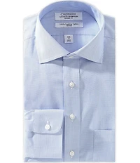 Cremieux Classic Fit Non Iron Spread Collar Checked Dress Shirt