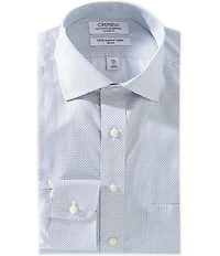 Cremieux Classic Fit Non Iron Spread Collar Printed Dress Shirt