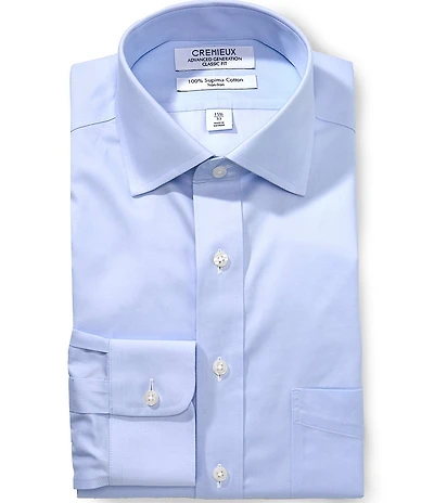 Cremieux Classic Fit Non Iron Spread Collar Solid Dress Shirt