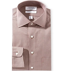 Cremieux Classic Fit Spread Collar Houndstooth Dress Shirt