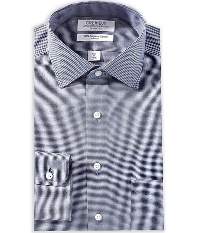 Cremieux Classic Fit Spread Collar Houndstooth Dress Shirt