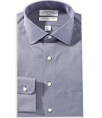 Cremieux Classic Fit Spread Collar Houndstooth Dress Shirt