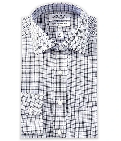 Cremieux Classic Fit Spread Collar Plaid Dress Shirt