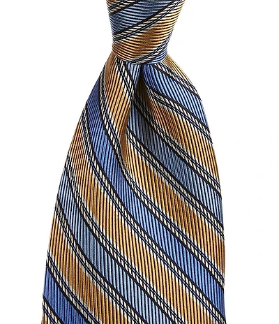 Cremieux Dillon Stripe 3.4#double; Traditional Silk Tie